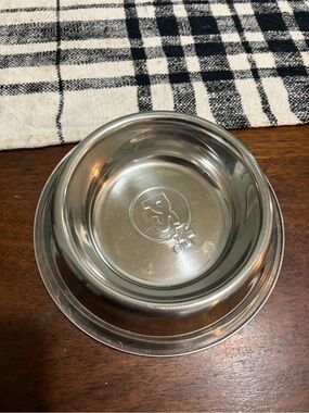 Pet Smart Stainless Steel Pet Bowl - Silver